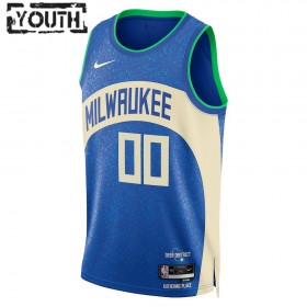 Barn Milwaukee Bucks Tröja Skräddarsydda Nike 2023-24 City Edition Swingman